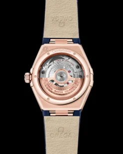 29 mm, Sedna™ gold on leather strap^OMEGA Best