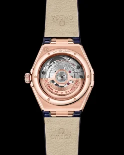 29 mm, Sedna™ gold on leather strap^OMEGA Online
