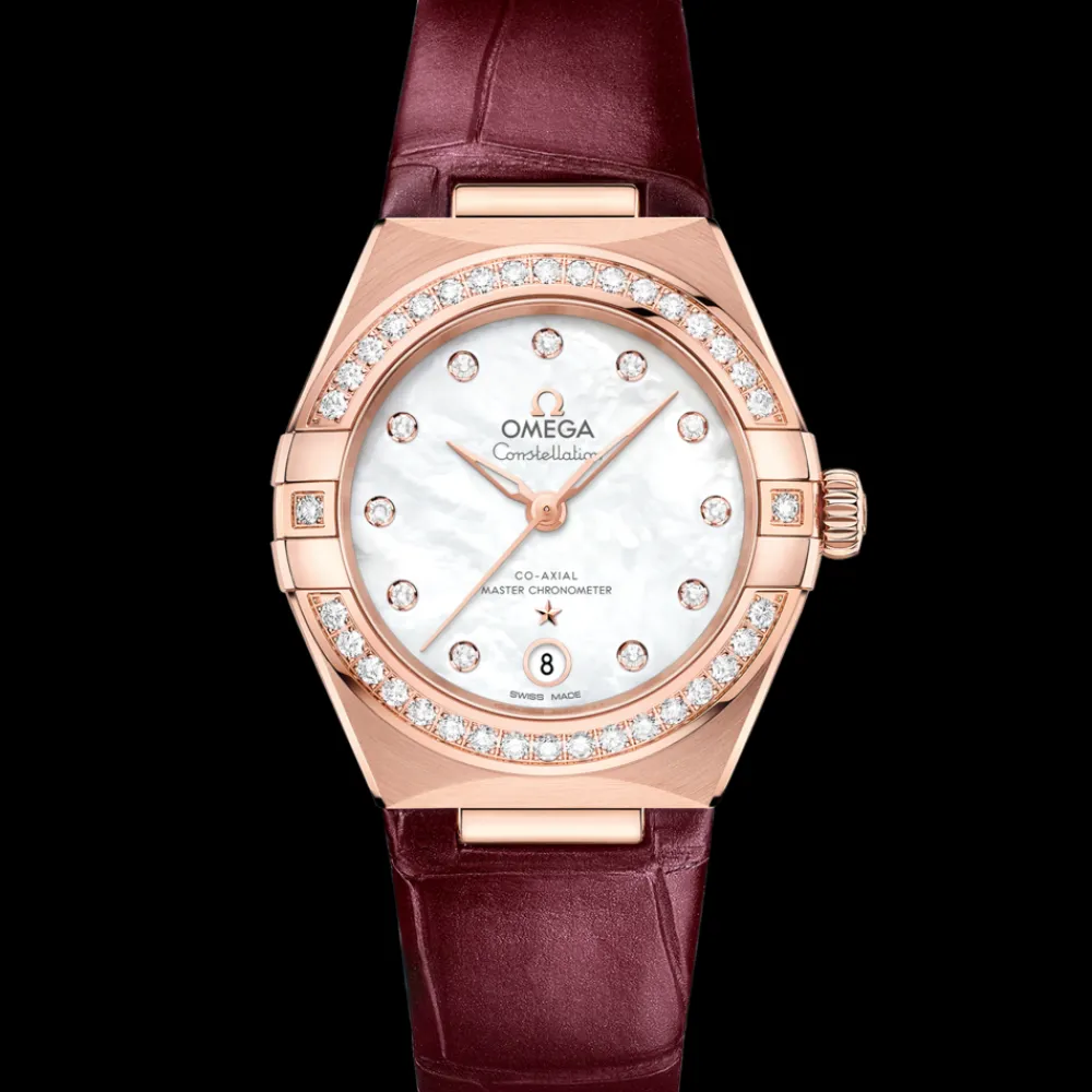 29 mm, Sedna™ gold on leather strap^OMEGA Online