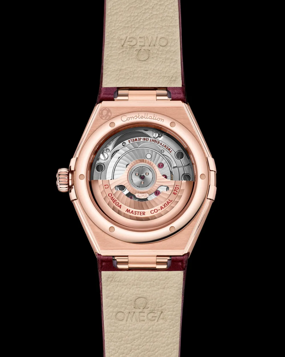 29 mm, Sedna™ gold on leather strap^OMEGA Online