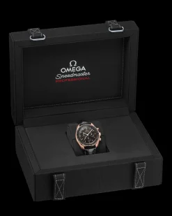 42 mm, Sedna™ gold on leather strap^OMEGA Fashion
