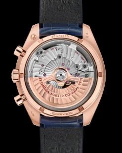 44.25 mm, Sedna™ gold on leather strap^OMEGA New