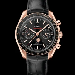 44.25 mm, Sedna™ gold on leather strap^OMEGA Best