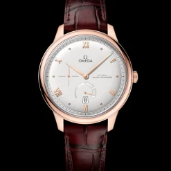41 mm, Sedna™ gold on leather strap^OMEGA Clearance