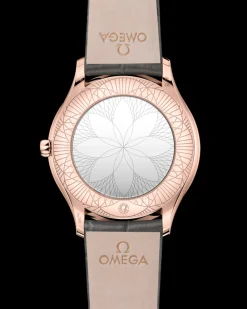 36 mm, Sedna™ gold on leather strap^OMEGA New