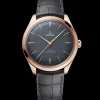 40 mm, Sedna™ gold on leather strap^OMEGA Sale