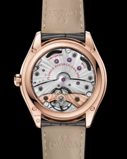 40 mm, Sedna™ gold on leather strap^OMEGA Sale