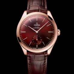 40 mm, Sedna™ gold on leather strap^OMEGA Clearance