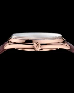 40 mm, Sedna™ gold on leather strap^OMEGA Clearance