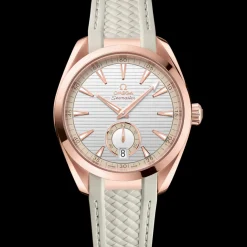 41 mm, Sedna™ gold on rubber strap^OMEGA Best