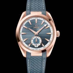 41 mm, Sedna™ gold on rubber strap^OMEGA Best