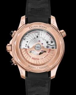 44 mm, Sedna™ gold on rubber strap^OMEGA Best