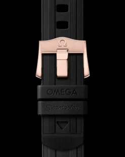 44 mm, Sedna™ gold on rubber strap^OMEGA Best
