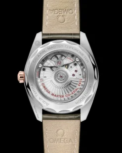 38 mm, steel ‑ Sedna™ gold on leather strap^OMEGA Discount