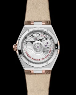 34 mm, steel ‑ Sedna™ gold on leather strap^OMEGA Clearance