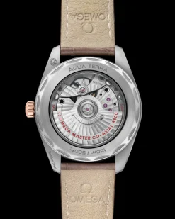 38 mm, steel ‑ Sedna™ gold on leather strap^OMEGA Clearance