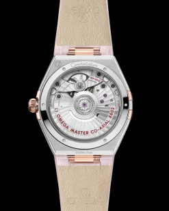 34 mm, steel ‑ Sedna™ gold on leather strap^OMEGA Sale