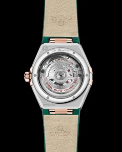 29 mm, steel ‑ Sedna™ gold on leather strap^OMEGA Discount