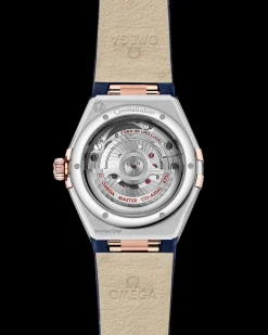29 mm, steel ‑ Sedna™ gold on leather strap^OMEGA Discount