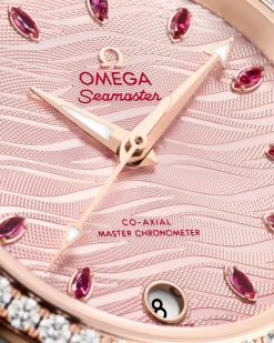 34 mm, steel ‑ Sedna™ gold on leather strap^OMEGA Best