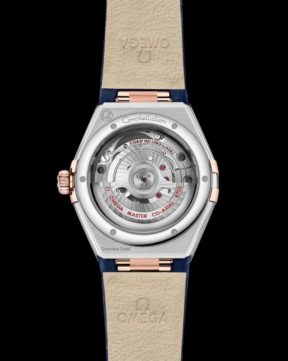 29 mm, steel ‑ Sedna™ gold on leather strap^OMEGA Discount