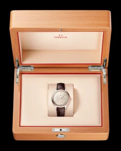 41 mm, steel ‑ Sedna™ gold on leather strap^OMEGA Discount