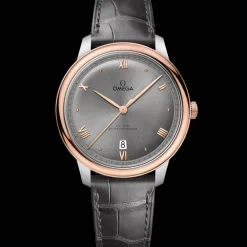 40 mm, steel ‑ Sedna™ gold on leather strap^OMEGA Hot