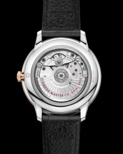 40 mm, steel ‑ Sedna™ gold on leather strap^OMEGA Hot
