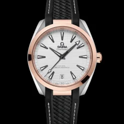 41 mm, steel ‑ Sedna™ gold on rubber strap^OMEGA Clearance