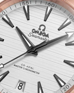 41 mm, steel ‑ Sedna™ gold on rubber strap^OMEGA Clearance