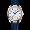 38 mm, steel ‑ Sedna™ gold on rubber strap^OMEGA Clearance