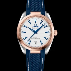 38 mm, steel ‑ Sedna™ gold on rubber strap^OMEGA Clearance