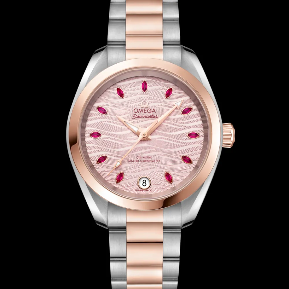 34 mm, steel ‑ Sedna™ gold on steel ‑ Sedna™ gold^OMEGA Hot