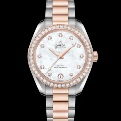 34 mm, steel ‑ Sedna™ gold on steel ‑ Sedna™ gold^OMEGA Fashion