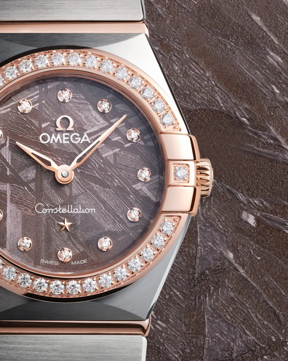 25 mm, steel ‑ Sedna™ gold on steel ‑ Sedna™ gold^OMEGA Online