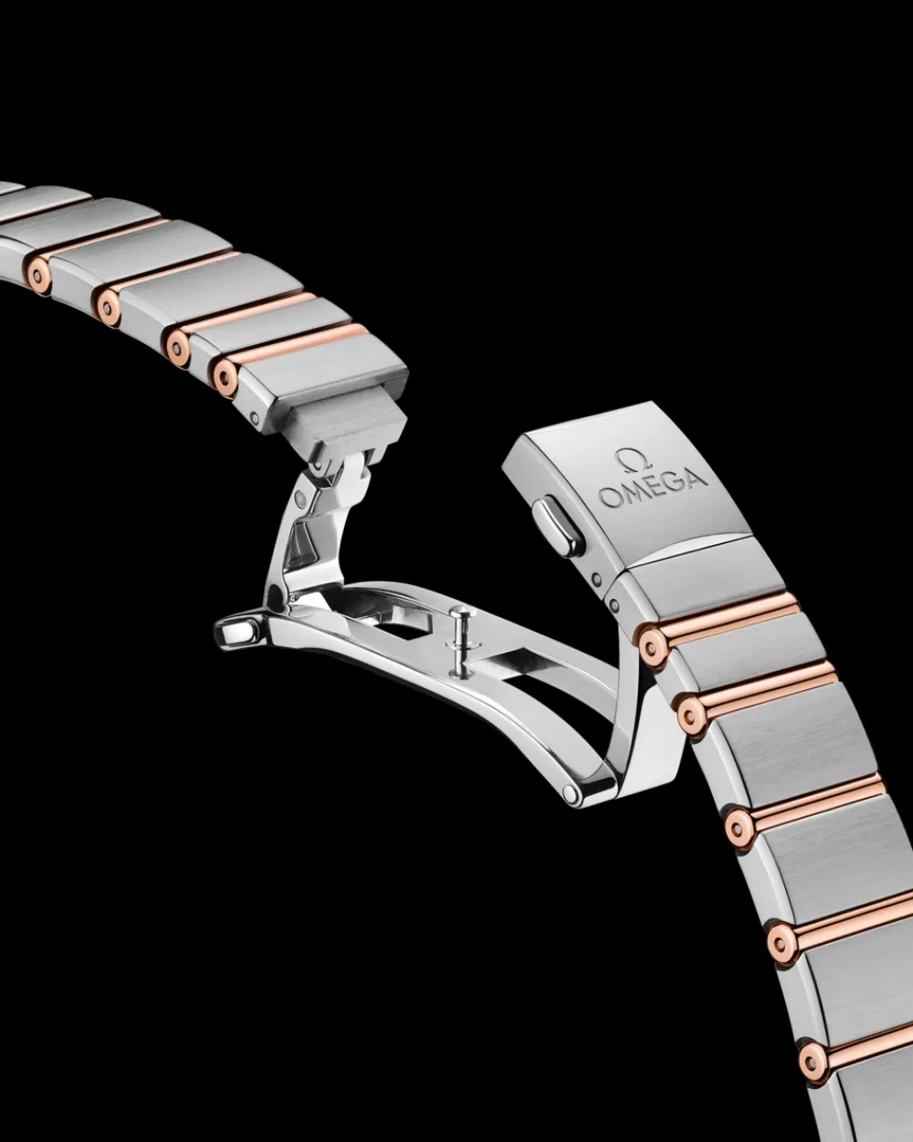 25 mm, steel ‑ Sedna™ gold on steel ‑ Sedna™ gold^OMEGA Discount