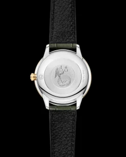 27.5 mm, steel ‑ yellow gold on leather strap^OMEGA Hot