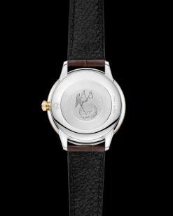 27.5 mm, steel ‑ yellow gold on leather strap^OMEGA Sale