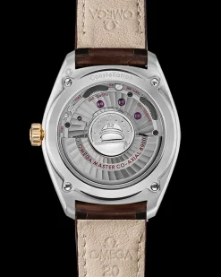 39 mm, steel ‑ yellow gold on leather strap^OMEGA Discount