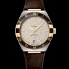 41 mm, steel ‑ yellow gold on leather strap^OMEGA Hot