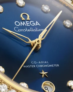 36 mm, steel ‑ yellow gold on leather strap^OMEGA Hot