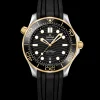 42 mm, steel ‑ yellow gold on rubber strap^OMEGA Fashion