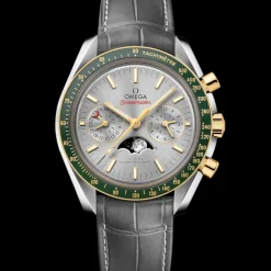 44.25 mm, steel ‑ yellow gold on leather strap^OMEGA Best