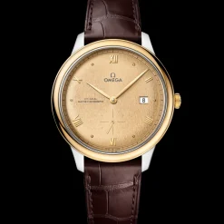 41 mm, steel ‑ yellow gold on leather strap^OMEGA Clearance