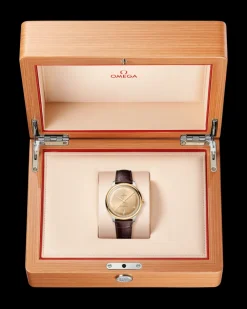 40 mm, steel ‑ yellow gold on leather strap^OMEGA Clearance