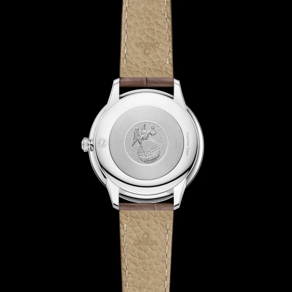 30 mm, steel on leather strap^OMEGA Clearance