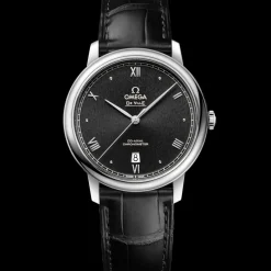 39.5 mm, steel on leather strap^OMEGA Best