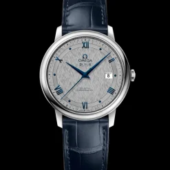 39.5 mm, steel on leather strap^OMEGA Discount