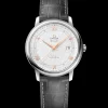39.5 mm, steel on leather strap^OMEGA Discount