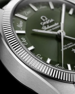 41 mm, steel on leather strap^OMEGA Discount
